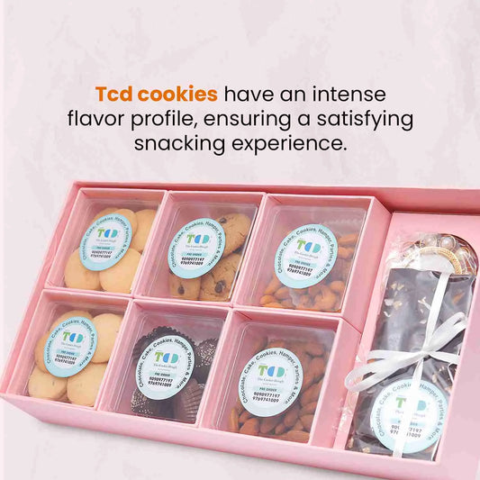 TCD Dry Fruits & Homemade Cookies Gift Hamper Box (1280g)
